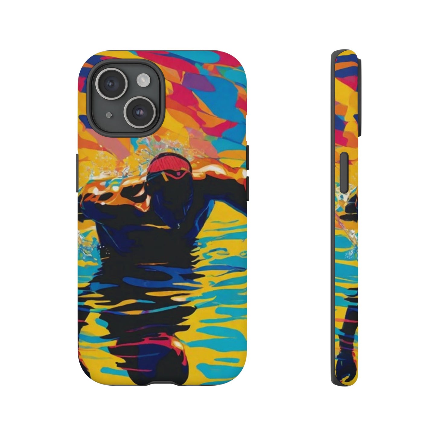 Swim with Him iPhone Tough Case