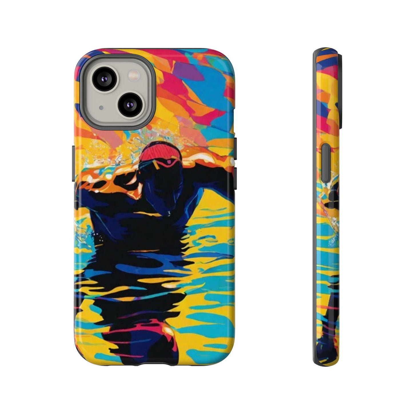 Swim with Him iPhone Tough Case