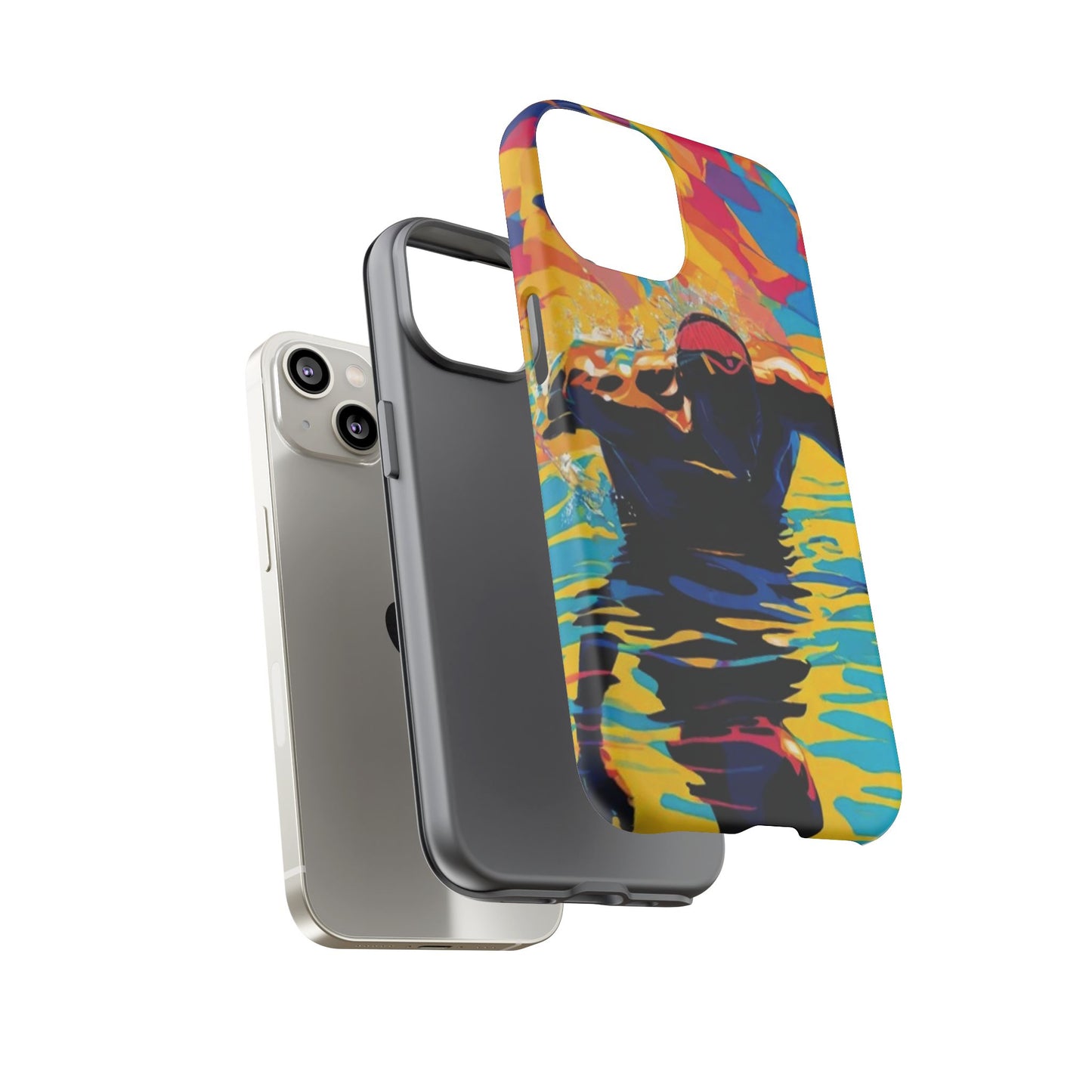 Swim with Him iPhone Tough Case