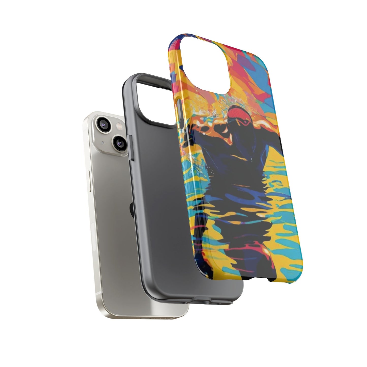 Swim with Him iPhone Tough Case